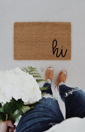Hi Door Mat