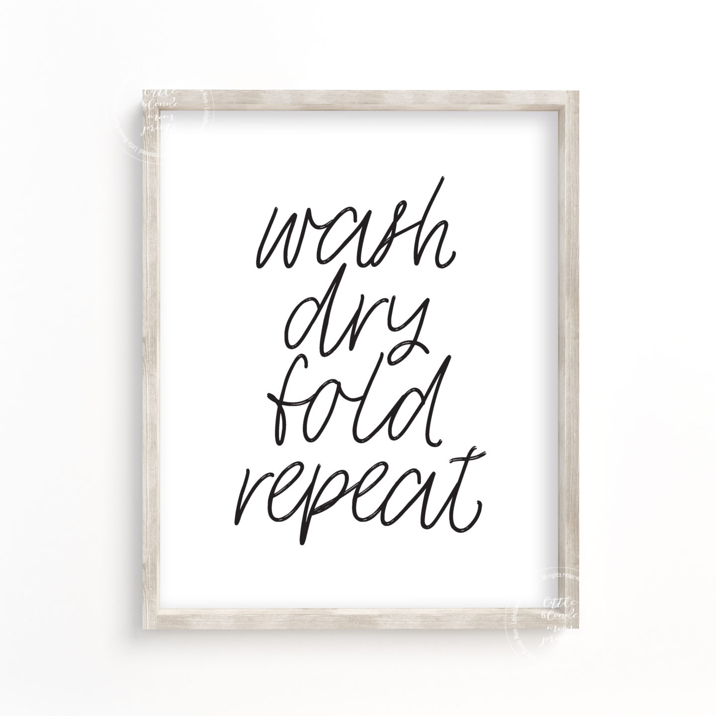 *Freebie* Laundry Room Printable Decor - little blonde mom